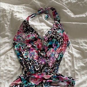 Kenneth Cole Mixed Print Monokini